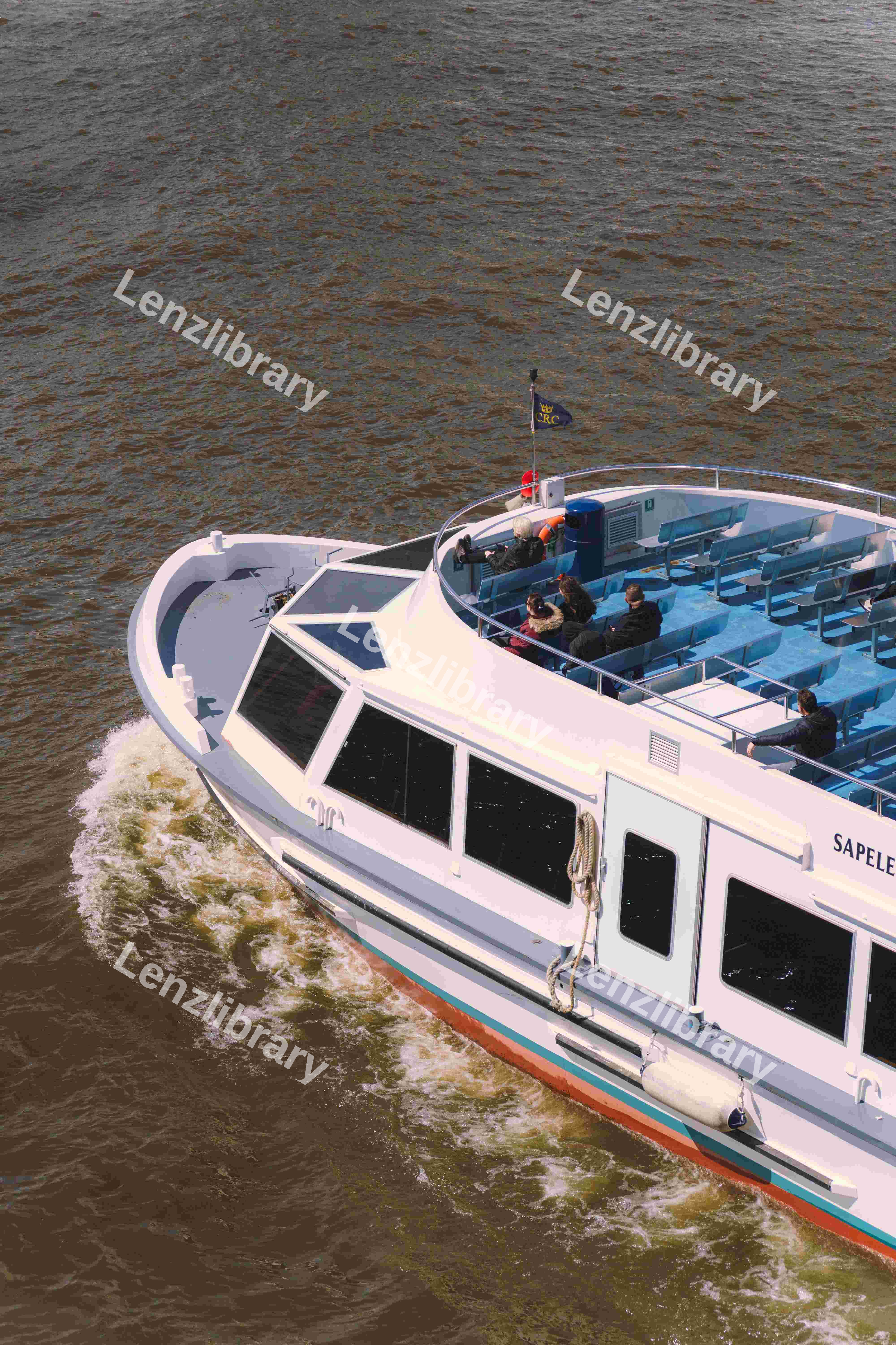 Tourists On Thames Boat